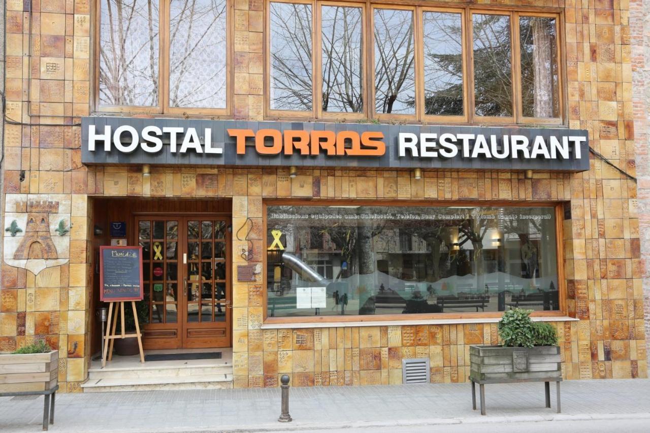 Hostal Torras Sant Hilari Sacalm Luaran gambar